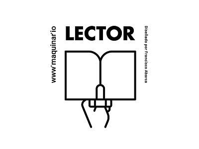 LECTOR - Maquinario, logo design icon identity logotype minimal