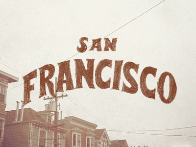 Oh, San Francisco acrylic cali california distress herb caen joe horacek paint pedal pushers san francisco typography vintage
