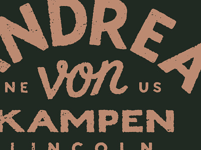Andrea von Kampen branding design folk hand drawn illustration joe horacek lettering little mountain print shoppe music nebraska songwriter type typography
