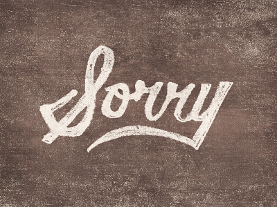 Sorry