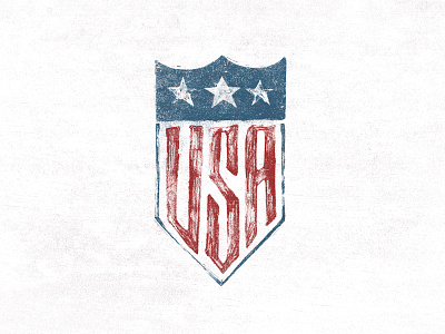 U.S.A. Seal america icon illustration little mountain logo patriotic screen printing stars type typography usa