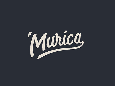 'Murica 4th of july america design hand drawn joe horacek lettering little mountain print shoppe merica murica stars and stripes type typography usa