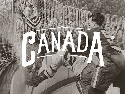 Canada Eh canada eh hockey type typography