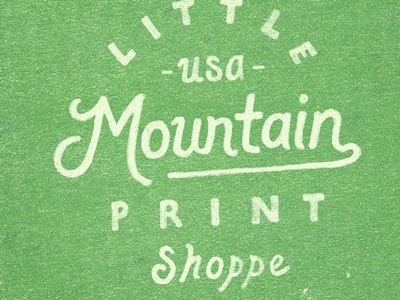Little Mountain Print Shoppe green hand drawn joe horacek little mountain print shoppe st patricks day st pattys day type typography