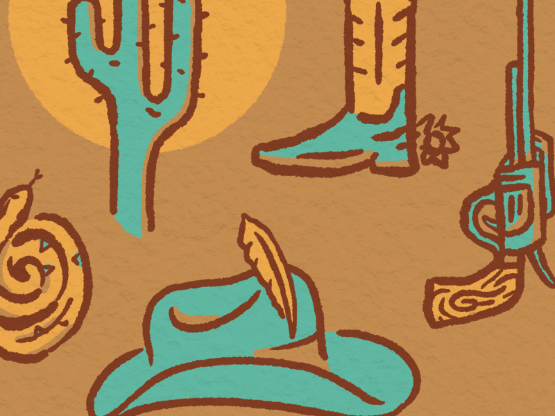 Southwestern USA By Joe Horacek On Dribbble   Southwestern Usa Artwork 2020 1 