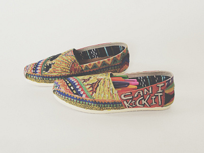 Project Zimbabwe Shoes (Side 1) africa can i kick it drawing illustration joe horacek project zimbabwe sharpie toms