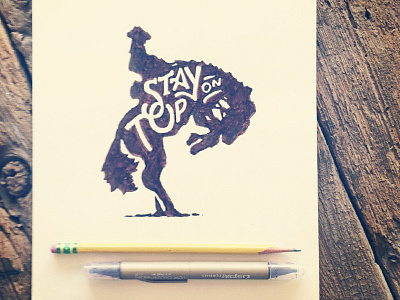 Stay On Top drawing great plains lifestyle illustration joe horacek stay on top typography
