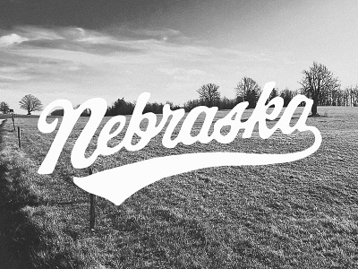 Nebraska Script great plains joe horacek little mountain print shoppe nebraska script typography
