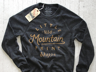 LMPS Sweater alternative apparel design hand drawn joe horacek lettering little mountain print shoppe sketch sweater weather triblend typography