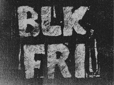 BLK FRI black friday joe horacek lettering little mountain print shoppe small business saturday thanksgiving typography