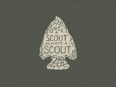 Once A Scout.. design arrowhead illustration joe horacek sketch sketch mountain series