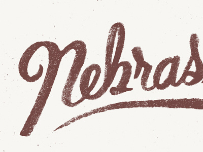 Nebras.. calligraphy classic joe horacek lettering little mountain print shoppe nebraska script type typography