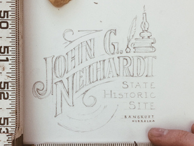 John G Heihardt hand drawn joe horacek john g heihardt lettering little mountain print shoppe nebraska poet type typography writer