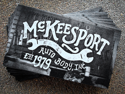 McKeesport Auto Business Cards