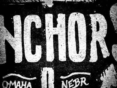 Anchors anchors band drawing hand drawn illustration joe horacek nebraska omaha texture type typography