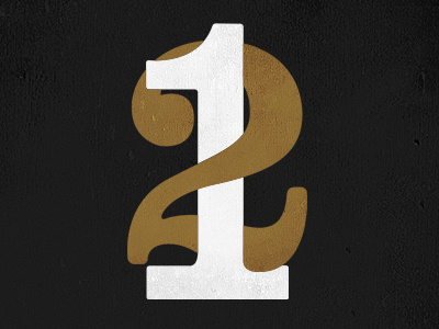 When Two Become One.. design joe horacek logo marriage numbers one relationship texture two