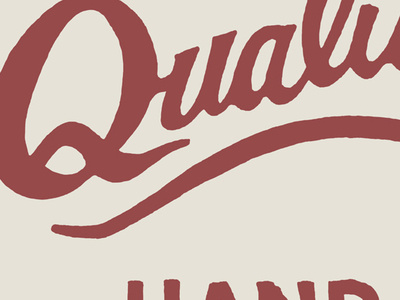 Quality script vintage branding signage quality design screen printing lettering hand drawn little mountain print shoppe type typography illustration joe horacek