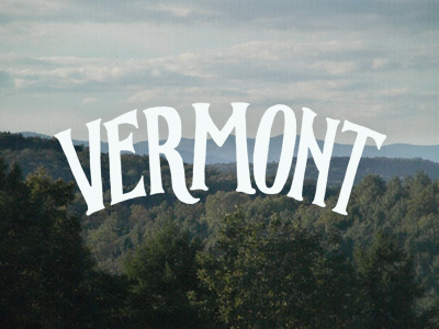 Vermont hand drawn joe horacek landscape mountains ride vermont text type typography vermont vintage