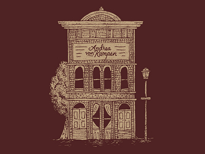 Andrea von Kampen | Building design drawing hand drawn illustration joe horacek lettering lincoln little mountain print shoppe nebraska screen printing sketch type typography