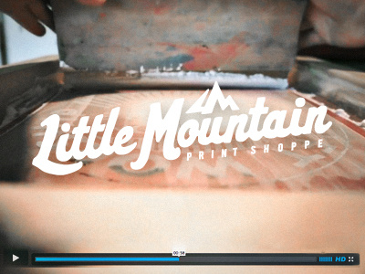 LMPS Video design illustration joe horacek little mountain little mountain print shoppe print screen print video