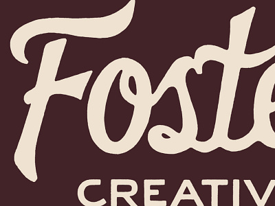 Foster Creative colorado denver design film font hand drawn joe horacek lettering logo script type typography weddings