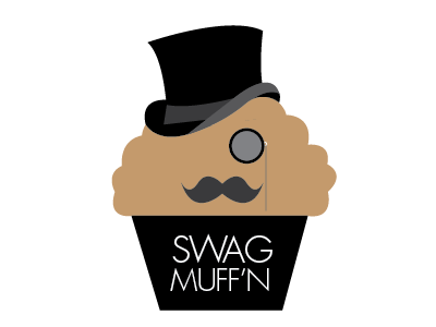 @swagmuffin12 cupcake monocle muffin mustache stache swag top hat