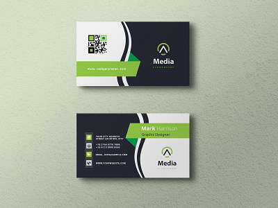 Premium quality PSD business card mockup design
