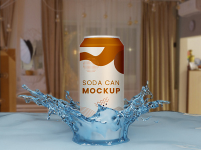 3D soda can modeling and mockup 3d 3d can 3d mockup can can model industrial industrial product mockup mockup design product realistic mockup