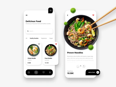 Food Delivery - Mobile App app app design delivery delivery app design food food app interface minimal mobile app ui user experience user interface ux