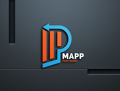MAPP PARTNERS LOGO DESIGN 3d app branding design graphic design illustration letter mp letter p lettermark log logo logo design logodesign logodesigns logos mapp partner p typography vector wardmark