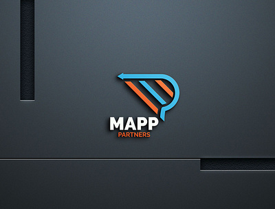 Lettermark logo design 3d app branding design designs graphic design illustration letter mp letter p lettermark lettermark logo logo logodesign logos mapp partnar vector