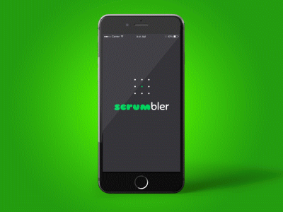 Scrumbler UI app logo mobile poker scrum scrumbler ui ux
