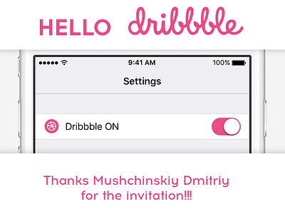 Hello dribbble