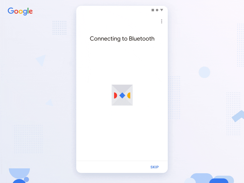 Google Concept animation blue bluetooth concept connect google google concept google devices illustration material material design mobile