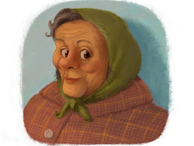 granny character design book illustration characterdesign childrens book digital art illustration picture book woman