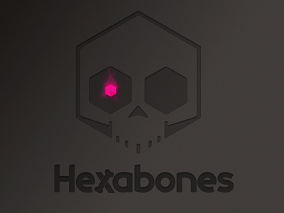 Hex4bones - Logo Concept WIP bones brand design ecommerce hexabones hexagon identity logo prestashop skull ux