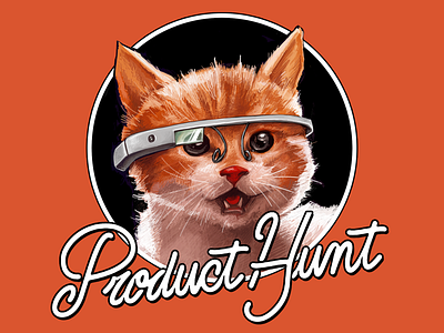 Product Hunt - Hackchaton algolia cat fanart hackathon kitten kitty logo meetup ph photoshop product hunt