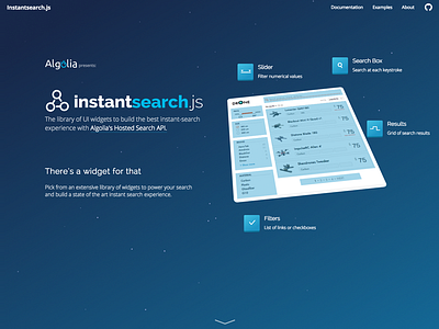 Instantsearch - Home ⚡ WIP algolia api home instantsearch search svg ui webdesign wip