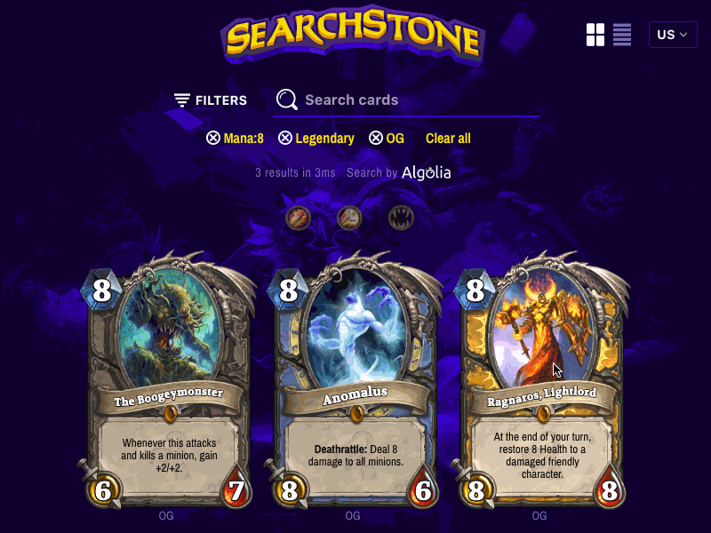 Searchstone - Golden Cards
