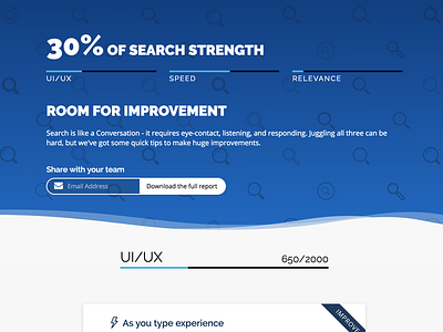 Algolia Search Grader api grader pdf relevance report saas search speed ui ux