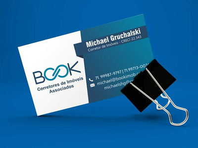 Cartão Book Imóveis criação de cartão impressão logotipo