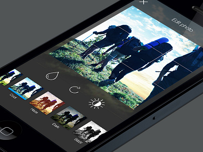 Edit Photo edit filters icons ios7 iphone line photo