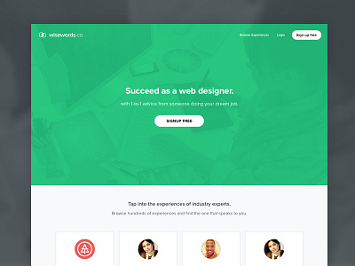 Landing page