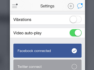 Settings ios ios7 mobile settings ui