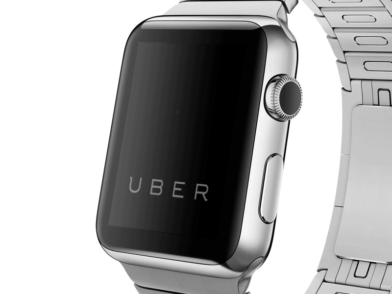 Uber - Apple Watch apple concept dark design ios request uber ui user interface ux watch