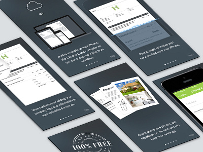 Joist Onboarding dark design ios ios8 onboard onboarding process signup steps ui ux