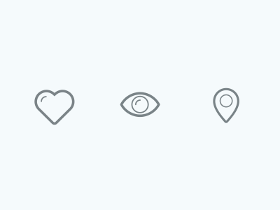 Animated Icons animated animation design eye gif heart icon icons pin ui ux