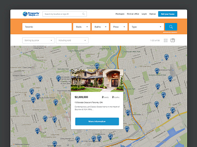 Property Search filter house listing location map property search web