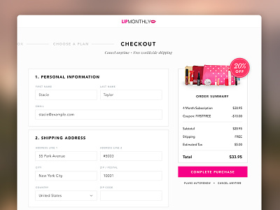 Ecommerce Checkout checkout ecommerce form preview receipt store web