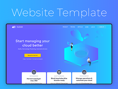 Concept Website Landing Page Template